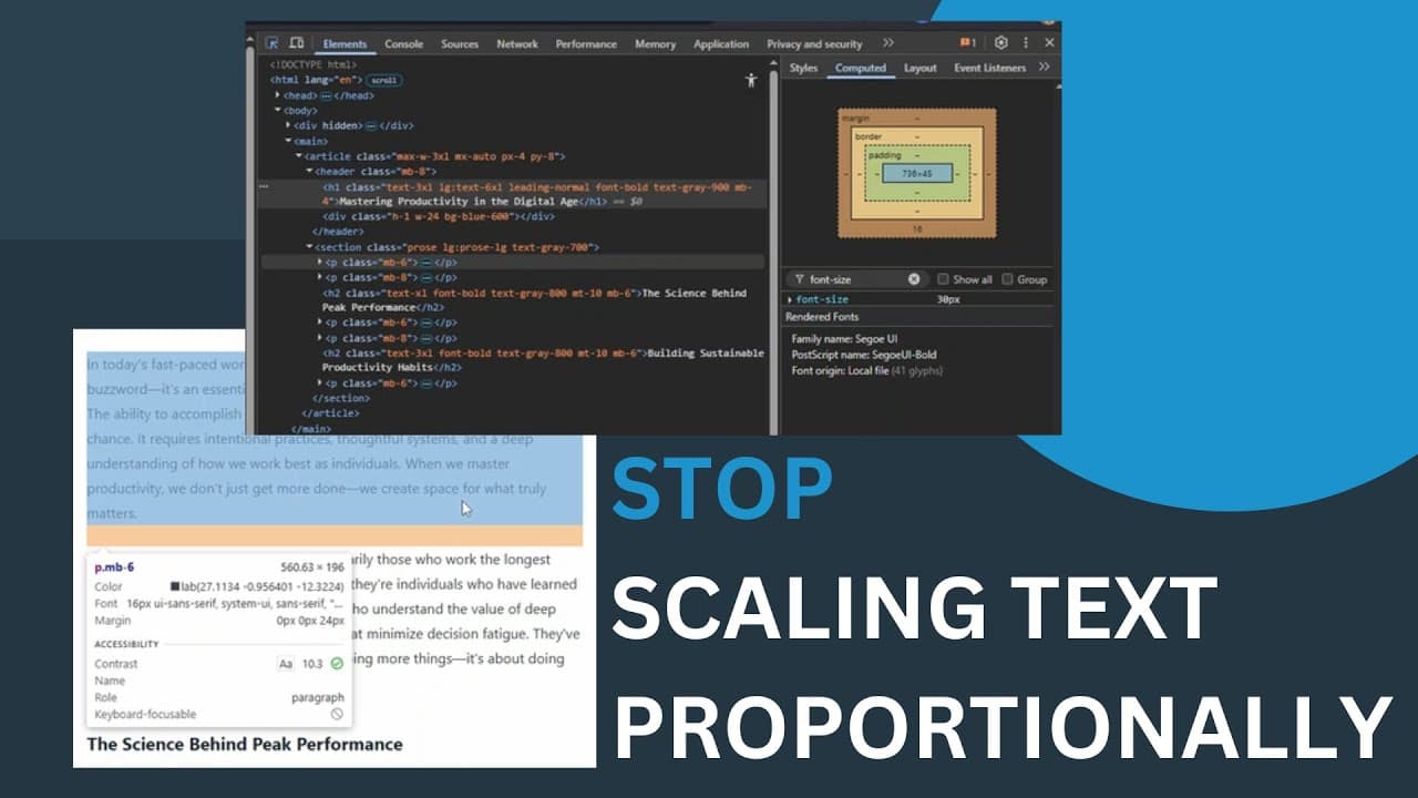 Stop scaling text sizes proportionally Thumbnail