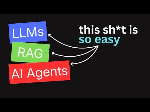 LLMs, RAG, and AI agents - the simplest explanation you'll ever find thumbnail