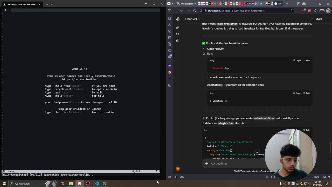 learning neovim from scratch p1 Thumbnail