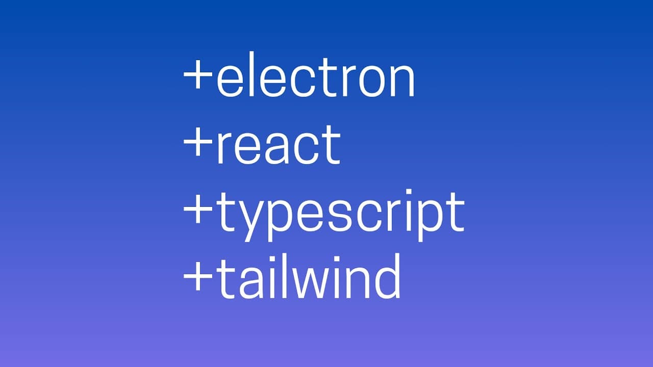 creating an electron+react dev environment with webpack Thumbnail