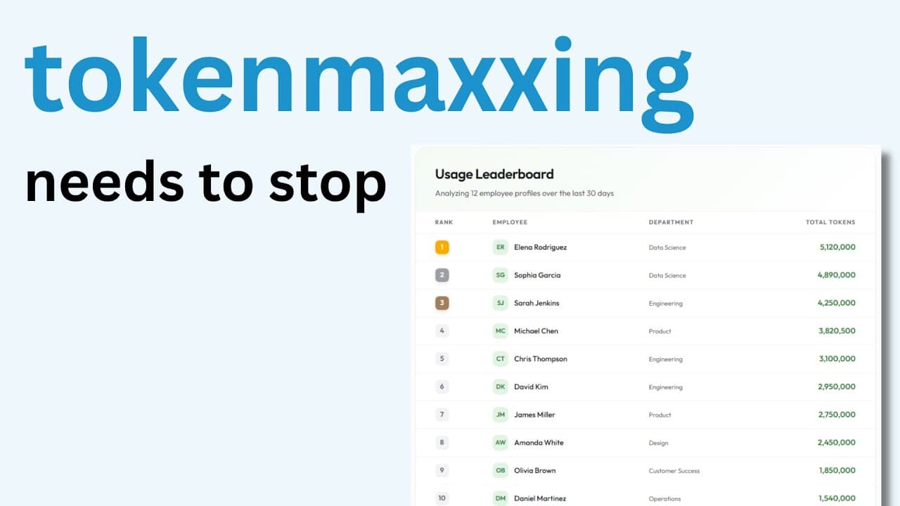 tokenmaxxing needs to stop Thumbnail