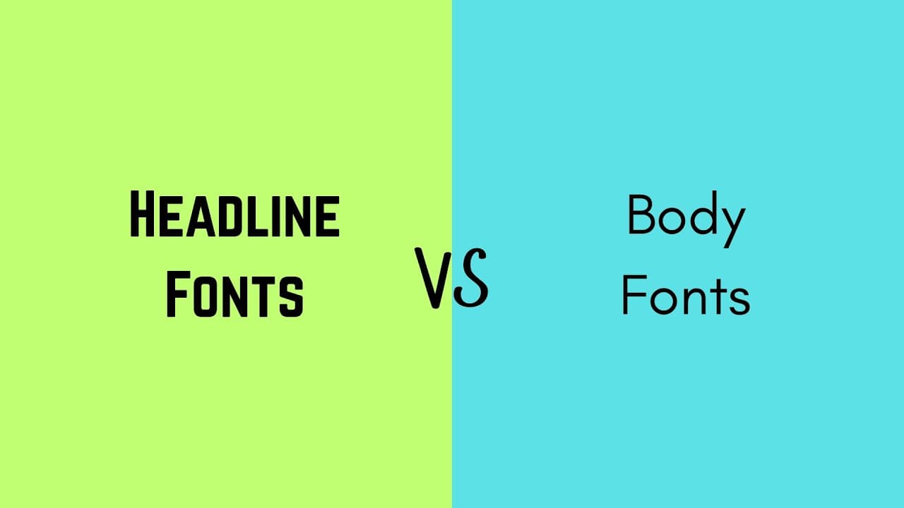 choosing b/w headline fonts and body fonts Thumbnail