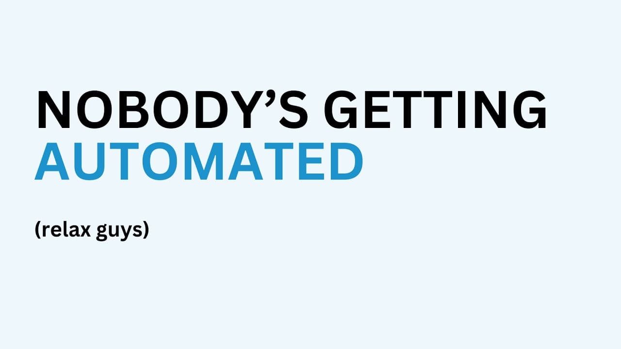 I just proved why AI can't automate anyone Thumbnail