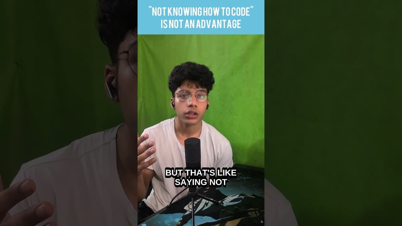 not knowing how to code is NOT an advantage Thumbnail