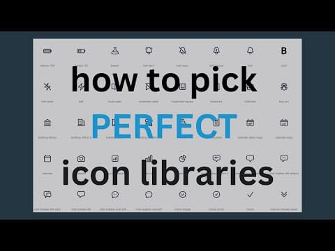 How to pick perfect icon libraries thumbnail