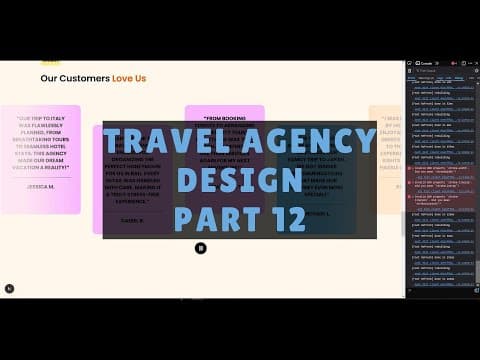 Landing Page Design Tutorial - NextJS & Tailwind (Travel Agency) - Part 12 thumbnail