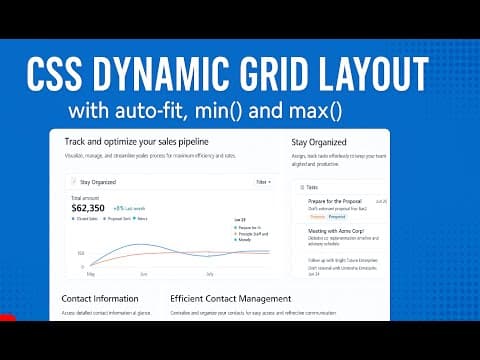 CSS Dynamic Grid Layout with auto fit, min and max thumbnail