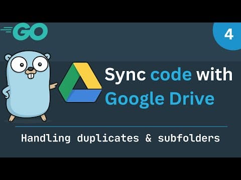 Syncing projects with Google Drive - Part 4 (Handling Subfolders and Duplicates) thumbnail