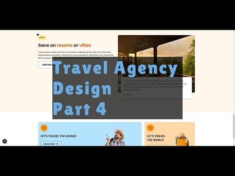 Landing Page Design Tutorial - NextJS & Tailwind (Travel Agency) - Part 4 thumbnail