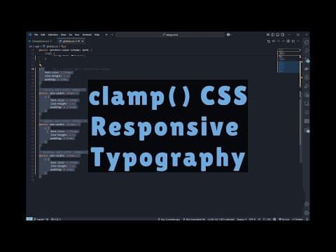 The clamp() CSS function and Responsive Typography thumbnail
