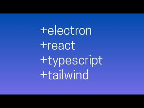 Creating an electron+react dev environment with webpack thumbnail