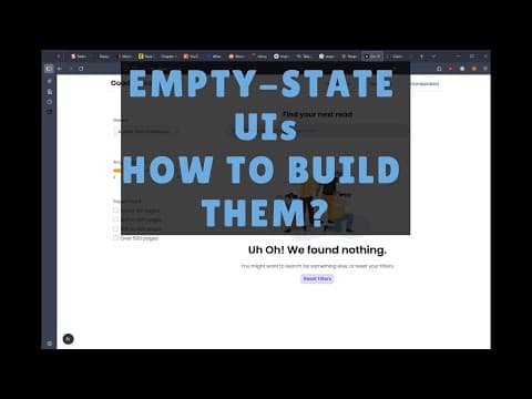 Empty-state UIs - Why are they important, how do you build them thumbnail