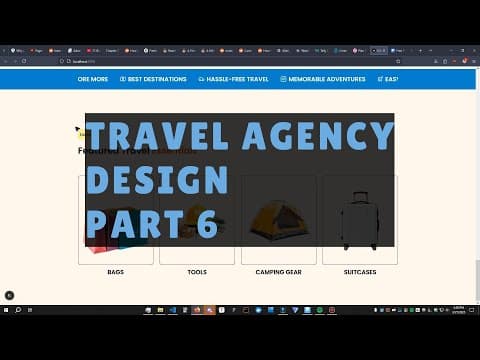 Landing Page Design Tutorial - NextJS & Tailwind (Travel Agency) - Part 6 thumbnail