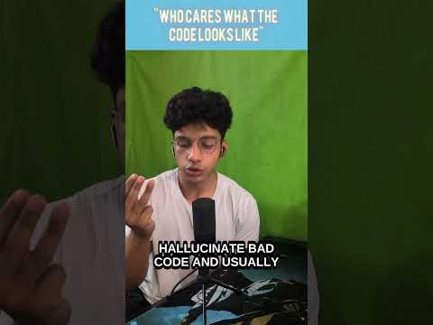 "Who cares what the code looks like?" is dumb thumbnail