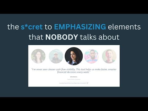 The secret to emphasizing elements properly - visual hierarchy tricks thumbnail