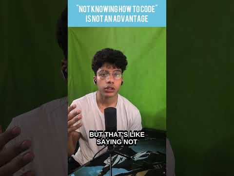 Not knowing how to code is not an advantage thumbnail