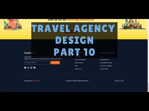 Landing Page Design Tutorial - NextJS & Tailwind (Travel Agency) - Part 10 thumbnail